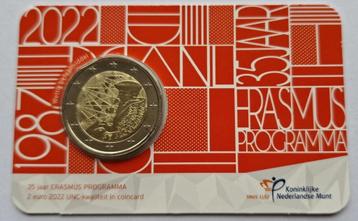 Nederland 2 euro 2022 Erasmus [coincard] beschikbaar voor biedingen