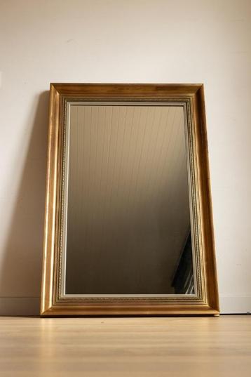 Prachtige gouden vintage spiegel XL