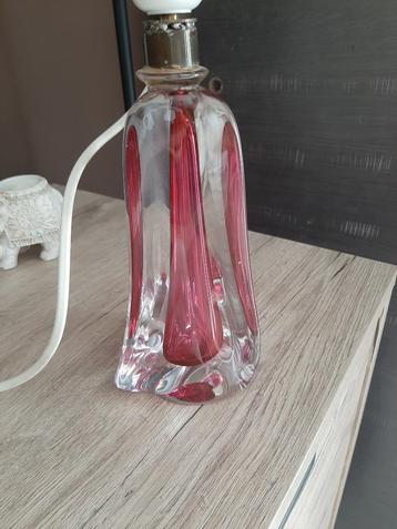 Pied de lampe en cristal du Val Saint Lambert  beschikbaar voor biedingen