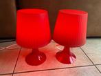 2 nachtlampjes - rood, Ophalen, Gebruikt, Lamp