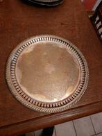 Plateau métal argenté, Enlèvement, Utilisé, Métal, Argenté