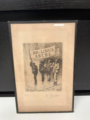 Kurt Peiser - ex libris beschikbaar voor biedingen