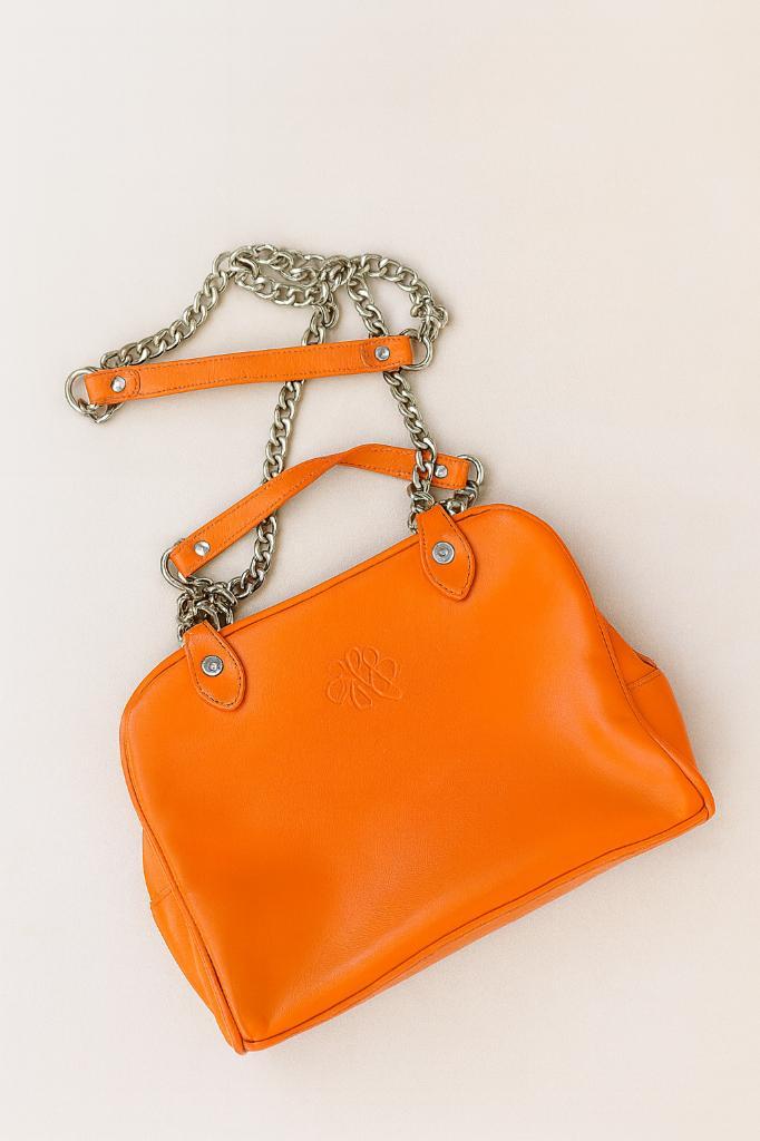 Arthur & Aston – leren schoudertas, Handtassen en Accessoires, Tassen | Schoudertassen, Gebruikt, Overige merken, Oranje, Ophalen of Verzenden