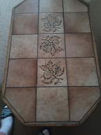 a vendre table de salon chene et carrelage, Maison & Meubles, Tables | Tables de salon, Moins de 50 cm, 50 à 100 cm, Enlèvement