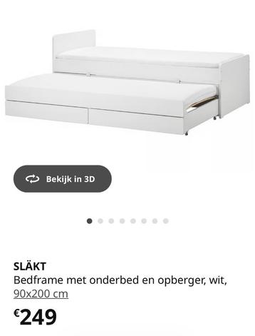 Eenpersoonsbed met logeerbed IKEA Släkt beschikbaar voor biedingen
