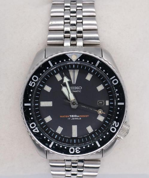 Seiko "Scuba Diver" Pre-SKX 7002-7001 + Bracelet Caoutchouc, Handtassen en Accessoires, Overige Accessoires, Gebruikt, Ophalen of Verzenden