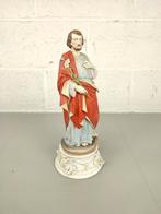 Antiek biscuit beeld St Jozef, Ophalen of Verzenden