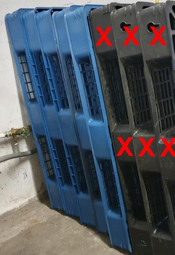 Plastiek /kunststof paletten, Ophalen, Gebruikt