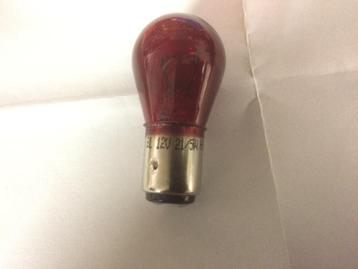 Lamp 12volt 5w/21w, rood (remlicht achterlicht), voor witte  beschikbaar voor biedingen