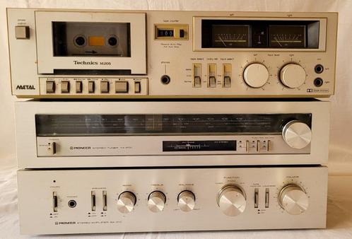 Pioneer SA-410 + TX-410L + CS-343 + Technics RS-M205, Audio, Tv en Foto, Stereoketens, Gebruikt, Cassettedeck, Tuner of Radio