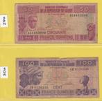 GUINEA REPUBLIEK - LOT BILJETTEN (2 stuks), Timbres & Monnaies, Billets de banque | Afrique, Enlèvement ou Envoi, Guinée, Série