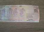 trein ticket, Ophalen of Verzenden, Trein