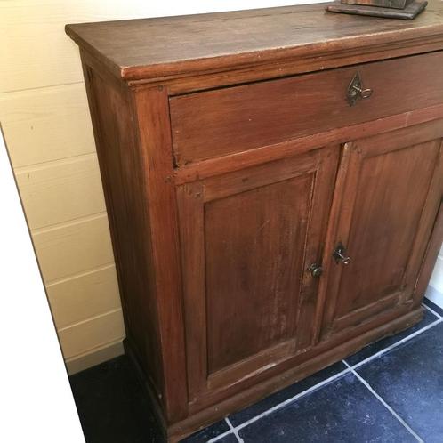 Kleine antieke boerenkast in OLM B 92 H 85 D 34, Antiek en Kunst, Curiosa en Brocante, Ophalen