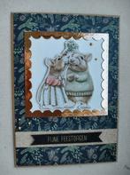 Zelfgemaakte kerstkaart met omslag, Enlèvement ou Envoi, Neuf, Noël