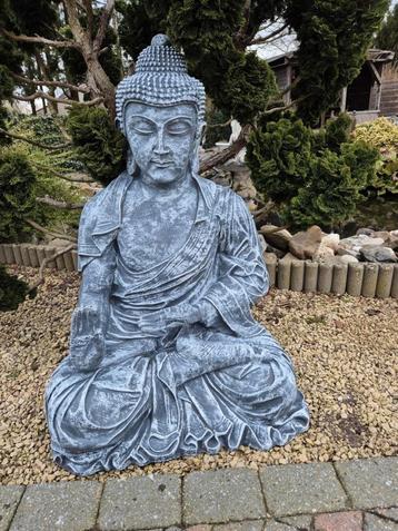 Polyester boedha beeld 1m20, Tuin en Terras, Ophalen, Nieuw, Kunststof, Boeddhabeeld