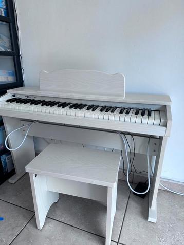 Digitale Kinderpiano, Musique & Instruments, Enlèvement, Comme neuf, Blanc