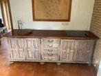 Antiek Dressoir met Spoelbak & Kookplaat (251 cm), Huis en Inrichting, Ophalen, Gebruikt, Rustiek, 200 cm of meer