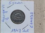 5 cents  1947 dot  Canada, Timbres & Monnaies, Monnaies | Amérique, Enlèvement ou Envoi, Monnaie en vrac