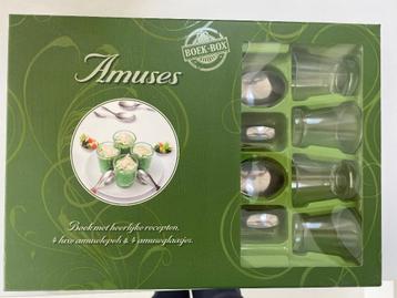 Boek + set amuse hapjes 4 personen, Ophalen of Verzenden, Nieuw, Overige typen