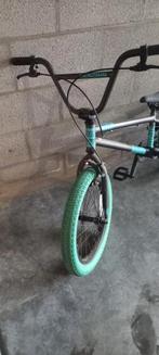 Bmx 16 inch donker grijs met groen., Fietsen en Brommers, Fietsen | Crossfietsen en BMX, Zo goed als nieuw, Ophalen