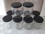 Bocaux propres 300ml passés au lave-vaisselle,  étiquettes d, Glas of Glazen, Ophalen of Verzenden, Effen, Glas