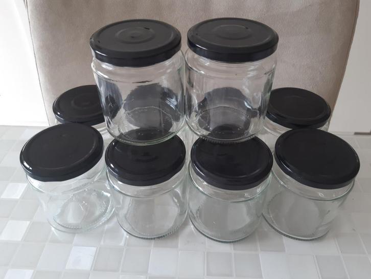 Bocaux propres 300ml passés au lave-vaisselle,  étiquettes d, Huis en Inrichting, Keuken | Servies, Zo goed als nieuw, Glas of Glazen