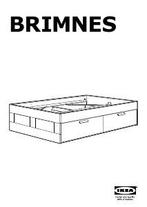 ikea brimnes bed 160x200, Huis en Inrichting, Ophalen, Gebruikt, Wit