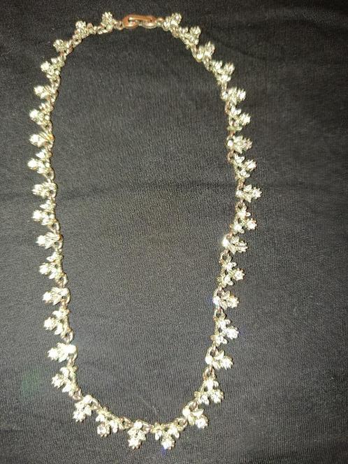 Origineel gesigneerd ROM Kristallen ketting, Handtassen en Accessoires, Kettingen, Zo goed als nieuw, Overige materialen, Zilver