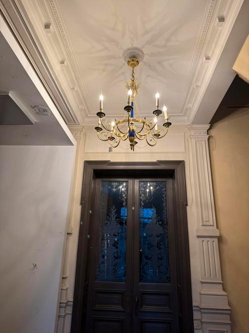 Authentieke kroonluchter Lucien Gau, Huis en Inrichting, Lampen | Kroonluchters, Nieuw, Ophalen