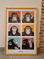 kader met poster, Ophalen, Zo goed als nieuw, 75 cm of meer, 50 tot 75 cm