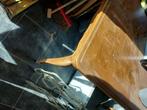 Uitschuifbare houten tafel, Ophalen, Gebruikt, 50 tot 100 cm, Vijf personen of meer
