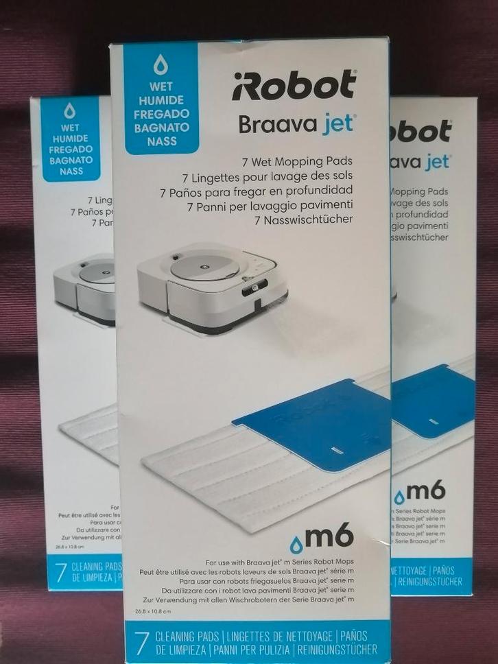 Lingettes pour lavage des sols iRobot Braava jet, Elektronische apparatuur, Stofzuigers, Nieuw, Robotstofzuiger, Verzenden