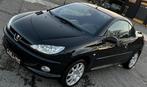 PEUGEOT 206 cabrio 1.6 i 2005 CLIM.DIG/1HAND/103.000KM/CT OK, Auto's, Cabriolet, 1600 cc, Zwart, Bedrijf