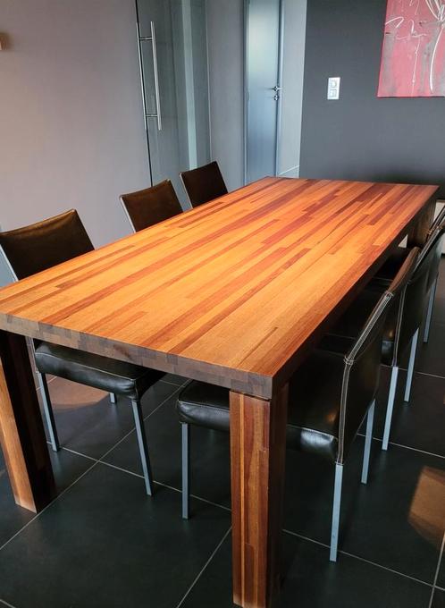 Tafel + 6 stoelen + dressoir, Huis en Inrichting, Complete eetkamers, Zo goed als nieuw, 4 tot 6 stoelen, Ophalen