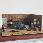 Diorama oude garage Citroën 2CV gelimiteerde oplage van 2000, Verzenden, Zo goed als nieuw, Diorama