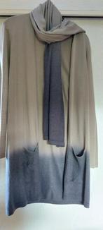 Expresso lang damesvest + bijpassende sjaal, Taille 38/40 (M), Gris, Expresso, Comme neuf