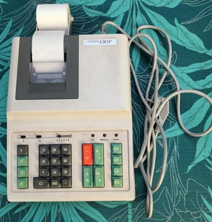 ELECTRONISCHE REKENMACHINE CITIZEN 130P, Verzamelen, Elektronische Apparatuur, Computers en Rekenmachines, Ophalen of Verzenden