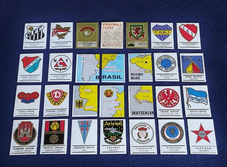 28 versch. Panini stickers ' Footballclubs1975 '   -nieuw-, Hobby en Vrije tijd, Stickers en Plaatjes, Nieuw, Meerdere stickers