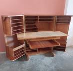 Mummenthaler & Meier - bruin houten vintage kast bureau 1950, Huis en Inrichting, Bureaus, Gebruikt, Ophalen, Bureau