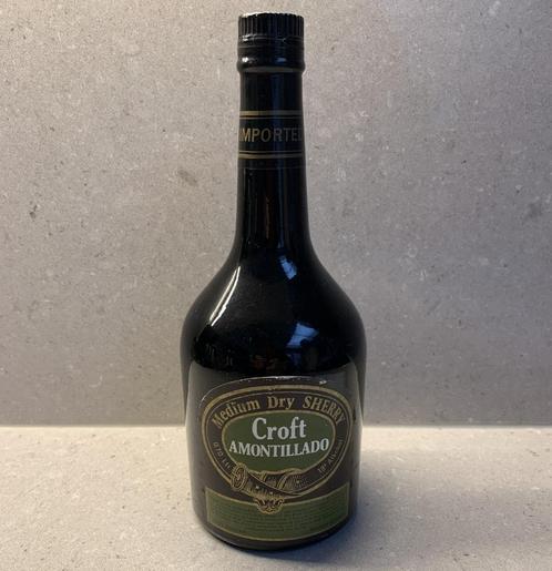 Fles Sherry van 1970 CROFT Amontillado, Verzamelen, Wijnen, Overige typen, Spanje, Vol, Ophalen of Verzenden