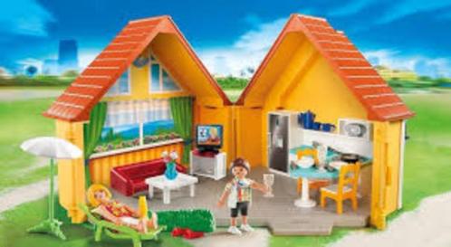 zomerhuisje playmobil 6020, Kinderen en Baby's, Speelgoed | Playmobil, Gebruikt, Complete set, Ophalen