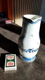 Vieux temps- cruche céramique et jeux de cartes et bac 6 bou, Collections, Comme neuf, Bouteille(s)
