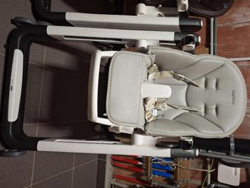 Kinderstoel/eetstoel peg perego Siesta grijs, Enlèvement, Utilisé, Chaise évolutive, Plateau amovible