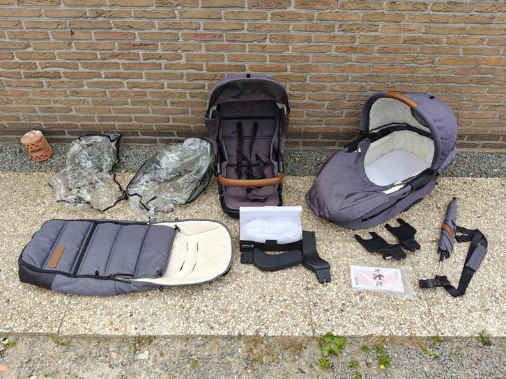 Complete set Mutsy Evo Nomad, Kinderen en Baby's, Kinderwagens en Combinaties, Zo goed als nieuw, Combiwagen, Mutsy, Met reiswieg