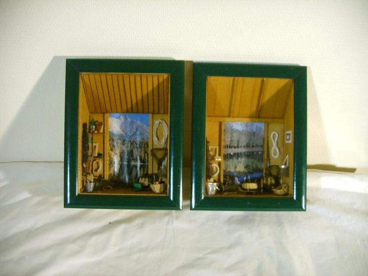 Vitrines, cabanes de pêche., Antiquités & Art, Curiosités & Brocante, Enlèvement ou Envoi