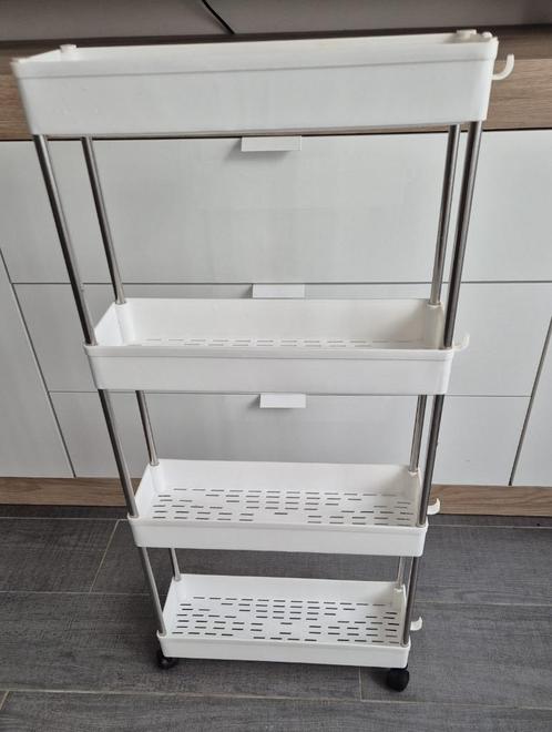 Badkamer- of keukenwagen 40x13 cm hoogte 88 cm, Huis en Inrichting, Tafels | Sidetables, Zo goed als nieuw, Minder dan 25 cm, Minder dan 50 cm