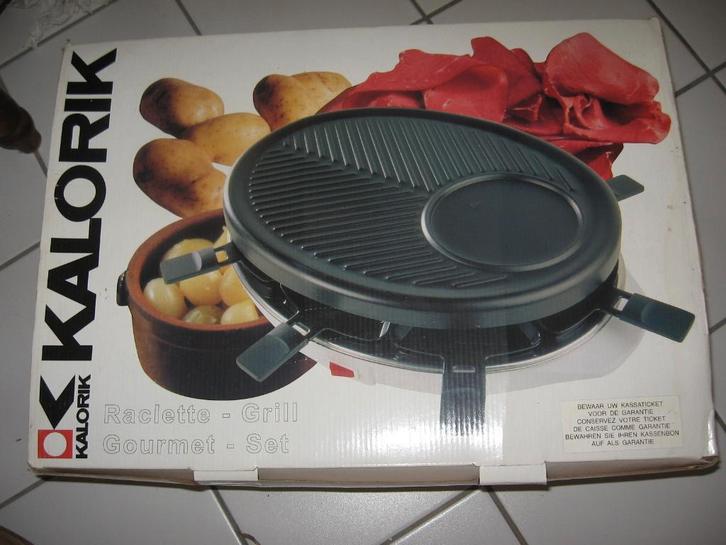 Raclettegrill voor 8 personen van Kalorik KA GSR 8., Elektronische apparatuur, Gourmetstellen, Zo goed als nieuw, 8 personen of meer