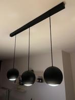Verlichting 3 hanglampen zwart, Huis en Inrichting, Modern, Glas, Zo goed als nieuw, Ophalen