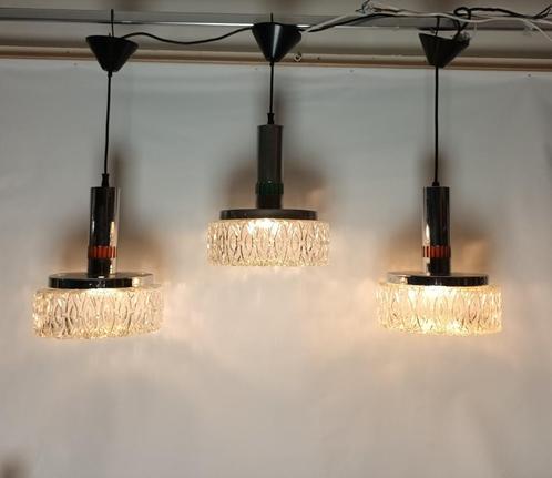 3 vintage Massive lampen (oranje-groen-oranje) - OPRUIMING!, Verzamelen, Retro, Huis en Inrichting, Ophalen of Verzenden