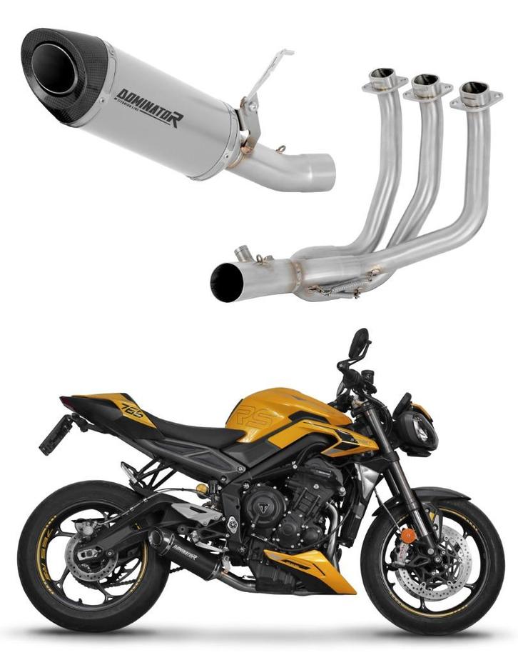 [DOMINATOR UITLAAT] Triumph Street Triple 765 2023–2025, Motos, Pièces | Toutes-marques, Neuf, Envoi
